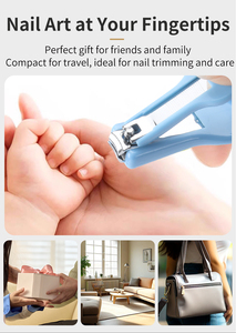 Kit de toilettage pour bébé de haute qualité, 3 pièces, kit de soin des ongles avec ciseaux, étui <span class=keywords><strong>en</strong></span> plastique pour manucure et pédicure, ensemble cadeau parfait pour bébé - Product Image 6