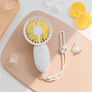 custom wholesales Outdoor portable Air Cooler Hanging Fans 180 degree rotating up and down Rechargeable cartoon Mini fan