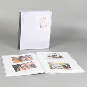 In Voorraad Verwijderbare Invoegen Clear View Pp Covers Fotoalbum Met Zwarte Achtergrondzakken 48 8X10 Foto 'S Capaciteit - Product Image 2