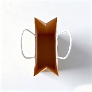 Bolsas de Papel Kraft Impresas Personalizadas KM, Bolsa de Papel Reciclable para Llevar con Asa para Cafetería - Product Image 2