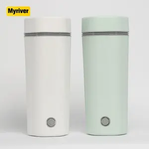 Myriver Draagbare Draadloze Auto Thermische Kachel Cups Smart Elektrische Thee Melk Koffie Verwarming Cup