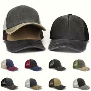Nouvelle Casquette de Baseball Trucker en Coton Pur Effet Vieilli 2024 – Qualité Supérieure, Maille Respirante, Style Sportif et Habillé pour l'Extérieur - Product Image 2