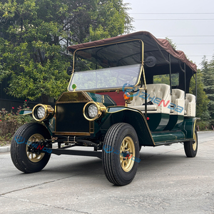 Vehículos eléctricos verdes 6-8 asientos Proveedor de automóviles clásicos <span class=keywords><strong>Limusina</strong></span> con batería Carros de golf Transporte especial - Product Image 1