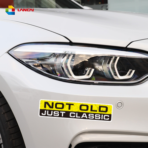 No viejo clásico coche interesante de la etiqueta engomada del pvc personaje coche decoración del cuerpo etiqueta - Product Image 2