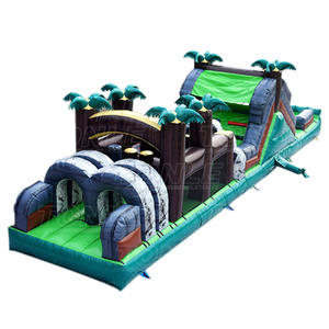 Campo de obstáculos inflable mini de La Selva barata, campo de asalto tropical inflable de la diversión del recorrido para la venta - Product Image 1