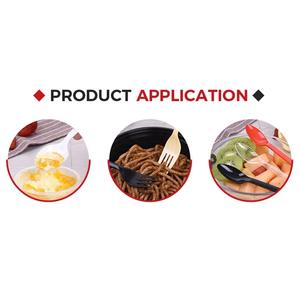 Esportazione usa e getta materiale PS coltello cucchiaio stoviglie sigillate singole posate di plastica bianca - Product Image 6