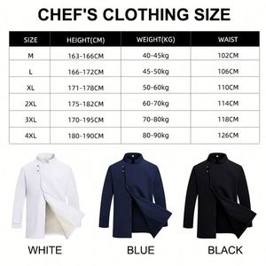 Vêtements de travail en polyester et coton, logo personnalisé, veste de chef de cuisine, uniforme de serveur de restaurant, veste de chef de cuisine tendance - Product Image 3