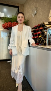 <span class=keywords><strong>Blazer</strong></span> Casual Abierto por Delante para <span class=keywords><strong>Mujer</strong></span> con Logotipo Personalizado, Chaqueta de Traje de Negocios de Color Sólido para Oficina, <span class=keywords><strong>Blazer</strong></span> Elegante de Talla Grande al por Mayor - Product Image 6