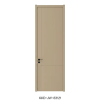 Portes intérieures en bois laqué de luxe, imperméables et durables pour les appartements résidentiels modernes