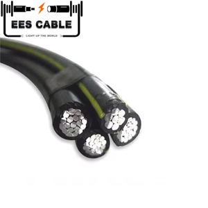 2x50 + 1x16 + N35 ABC CAAI <span class=keywords><strong>Y</strong></span> ASTM B LV Línea cubierta AL + AAAC XLPE Cable Service Drop 4 núcleos <span class=keywords><strong>Fase</strong></span> + <span class=keywords><strong>Neutro</strong></span> con iluminación - Product Image 1