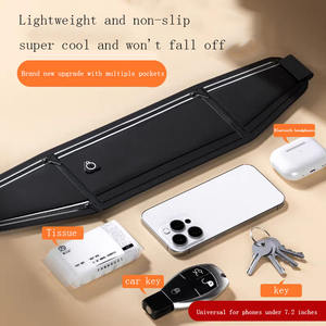 Ceinture de course pour hommes et femmes, pochette de jogging pour téléphone, clés et essentiels, compatible avec les téléphones jusqu'à 7,2 pouces, vente directe d'usine - Product Image 6
