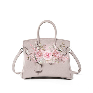 Sac à main pour femme en cuir de vachette pleine fleur Togo, grande capacité, simplicité urbaine, boucle argentée, tailles 20, 25, 30 cm - Product Image 2