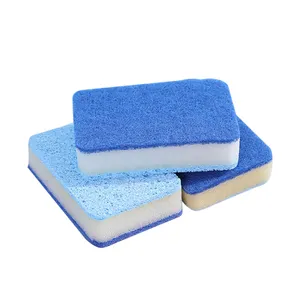 2021 new arrival Three layers of cleaning sponge cellulose sponge for washing dishes