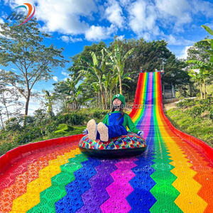Tobogán de Plástico Arcoíris Personalizado para Niños y Adultos, Equipo de Juegos al Aire Libre para Parques de Diversiones - Product Image 4