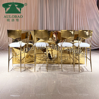 Club Furniture Mostrador de recepción de acero inoxidable Mostrador de Bar Moderno