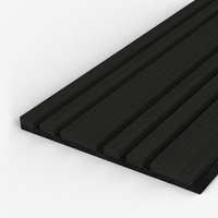 Panneau acoustique rainuré en MDF moderne, design écologique pour salles de conférence, hôtels, appartements, écoles, intérieurs commerciaux