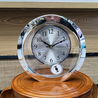 2025 Nouveau Design Parfait Rond Spécial Transparent Balançoire Bureau Horloge De Table
