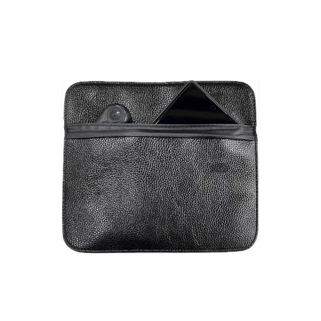 RFID Signal Blocking Genuine Leather Unisex Long Cellphone Wallet Protective Cover Anti-Theft Anti-Tracking Anti-Radiation