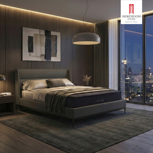 Juego de Dormitorio Premium Negro, Cama King Size Moderna con Tapicería de Cuero, <span class=keywords><strong>Suite</strong></span> para Recámara Principal - Product Image 5