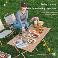 Tables carrées portables pour camping en plein air, tables pliantes longues pour camping en voiture, fournies par le fabricant