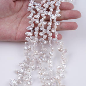 Perlas de Agua Dulce Naturales Barrocas de 6-8 mm, Cuentas con Orificio, Pétalo de Flor Regenerado, Joyería DIY, Cuentas Sueltas, Accesorios de Perlas - Product Image 3