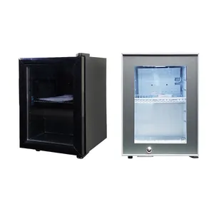 Meisda Mini Nevera con Puerta Única 21L Enfriador Bebidas y Refrescos Refrigerador Portátil a base de Compresor para Uso Hotelero