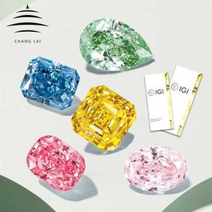 Chang Lai สุกใสตัดเป็นสีเหลืองสวยงามตัด VVS2คมชัดมากสำหรับเครื่องประดับเพชรทรงหลวมสีเหลืองสดใส - Product Image 5
