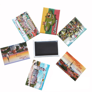 Aimant de réfrigérateur en étain en métal bon marché Photos <span class=keywords><strong>du</strong></span> <span class=keywords><strong>monde</strong></span> entier Aimants en fer blanc Souvenir touristique Cadeau personnalisé - Product Image 1