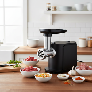 <span class=keywords><strong>Tritacarne</strong></span> <span class=keywords><strong>Elettrico</strong></span> Nero per Uso Domestico KB=7 min Ciclo di Lavoro Prolungato C10 Camera in Alluminio Multi-accessorio Opzionale <span class=keywords><strong>Tritacarne</strong></span> Domestico - Product Image 3