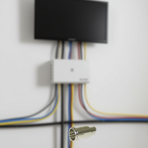 Connecteur coaxial RF mâle à sertissage rapide pour antenne de télévision par câble - Product Image 2