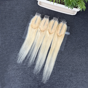 ผมแท้บราซิล 100% แบบ HD Lace Closure ขนาด 2x6 นิ้ว และ 4x4 นิ้ว 5x5 นิ้ว สีบลอนด์ตรง เรียบเนียน ไม่พันกัน - Product Image 4