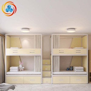 Lits de dortoir modernes en métal avec tiroirs, mobilier commercial pour dortoirs, idéal pour les chambres d'adolescents et les appartements - Product Image 2