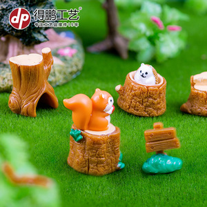 Adornos de Animales en Miniatura de Resina, Ardilla, Erizo, Decoración de Escritorio, Decoración del Hogar, Manualidades - Product Image 4