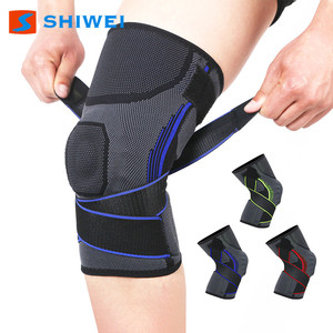 Shiwei <b>Knee</b> <b>Brace</b> Compression <b>Support</b> Protective Sports Football Unisex Blue Red Green - Product Image 1