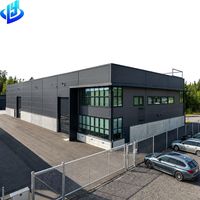 Edificio Prefabricado de Acero, Cobertizo Metálico, Taller, Almacén Industrial, Nave de Almacenamiento, Kit de Estructura de Acero Galvanizado