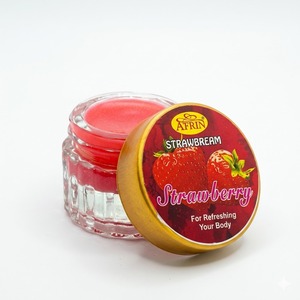 Crème corporelle hydratante Afrin à la fraise, baume nourrissant pour une hydratation rafraîchissante, baume réparateur pour les lèvres parfumé en pot de luxe - Product Image 2