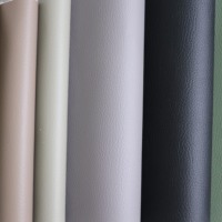 Cuir synthétique PVC tricoté gaufré moderne, anti-moisissure, imperméable, ignifuge, élastique, de haute qualité pour la maison - Vente en gros