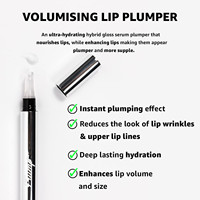 S 10ml Lip Plumper Vegan pour débutants, hydratant naturel longue durée, anti-rides, à base d'algues et de spicules, lotion hydratante pour les lèvres