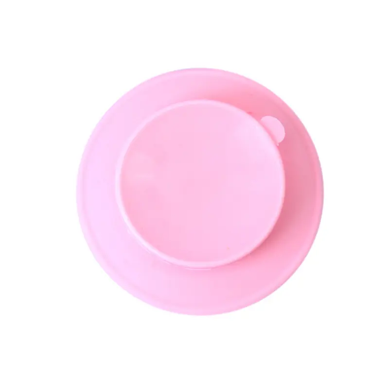 गर्म बिक्री कस्टम प्लास्टिक और सिलिकॉन के लिए मजबूत डबल पक्षीय चूषण कप बच्चे प्लेट और कप