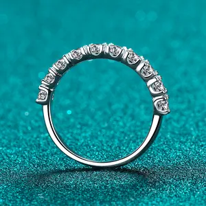 2023 Fijne Sieraden 1 Karaat Moissanite Ring Fabriek Groothandel Sterling Zilver S925 Vrouwen Ring Met Gra Certificaat