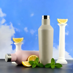 Bouteille d'eau hexagonale en diamant personnalisée de 500 ml, gobelet isotherme en acier inoxydable, design unique à facettes pour les cadeaux sportifs - Product Image 2