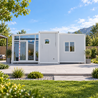 Maison conteneur personnalisable de 40 pieds, clé en main, extérieur moderne, unité de location préfabriquée