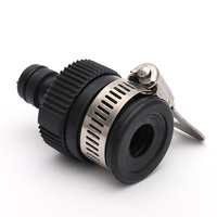 Adaptateur de robinet universel extérieur en plastique, fer et TPR, réglable pour tuyau, raccord rapide pour tuyau d'arrosage de jardin