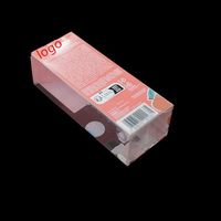 Boîte d'emballage en plastique rose gaufrée avec impression personnalisée, logo unique, matériaux recyclés, épaisseur 0,25-0,6 mm, pour cosmétiques