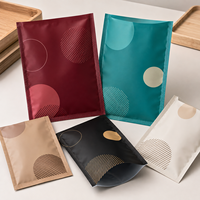 Sacs opaques imprimés sur mesure, pochettes à trois soudures latérales pour cadeaux de musée, marchandises, impression de logo à motif ondulé