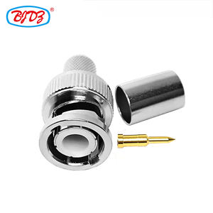 Bncオスrg6ピンチューブプラグRF同軸ケーブルBNCコネクタ - Product Image 6