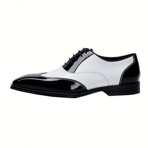 Fabricants de chaussures en cuir de luxe sur mesure, vente en gros, haute qualité, grandes tailles, chaussures derby, cuir brillant - Product Image 5