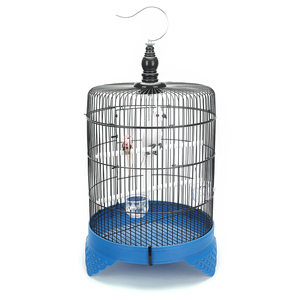 Yeni yeniden tasarım toptan katlanabilir metal kuş papağan kafes yetiştiriciliği kare büyük demir güvercin kuş kafesi kanaryalar için - Product Image 6