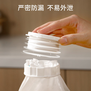 FaSoLa Food Storage Seal Cap White Plastic PP Double Opening Dispensing Spout For Oat Flour Moisture Proof Preservation - Product Image 4