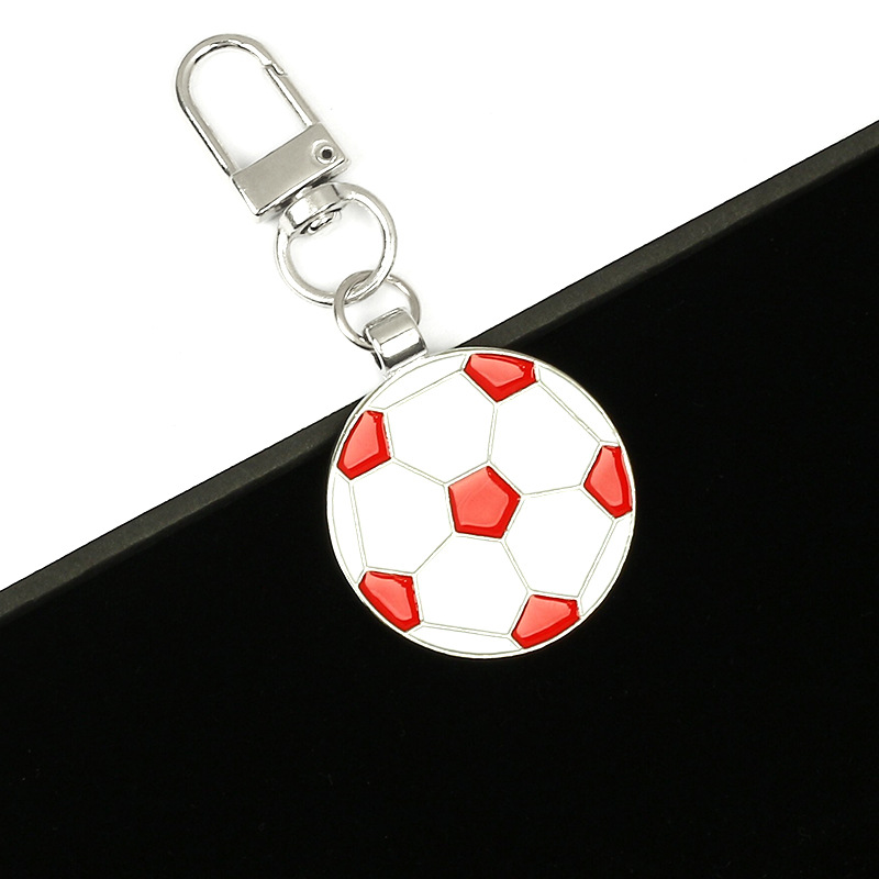 Loquet de porte style football/rouge et blanc